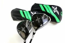 XXIO 12 X Black 3, 5 Wood Set RH Miyazaki AX-II Graphite Shafts Stiff Flex