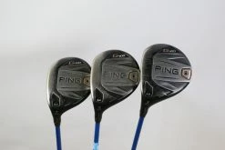 LEFTY Ping G400 3, 5, 7 Wood Set OBAN Kiyoshi Tour Blue Shafts Regular Flex