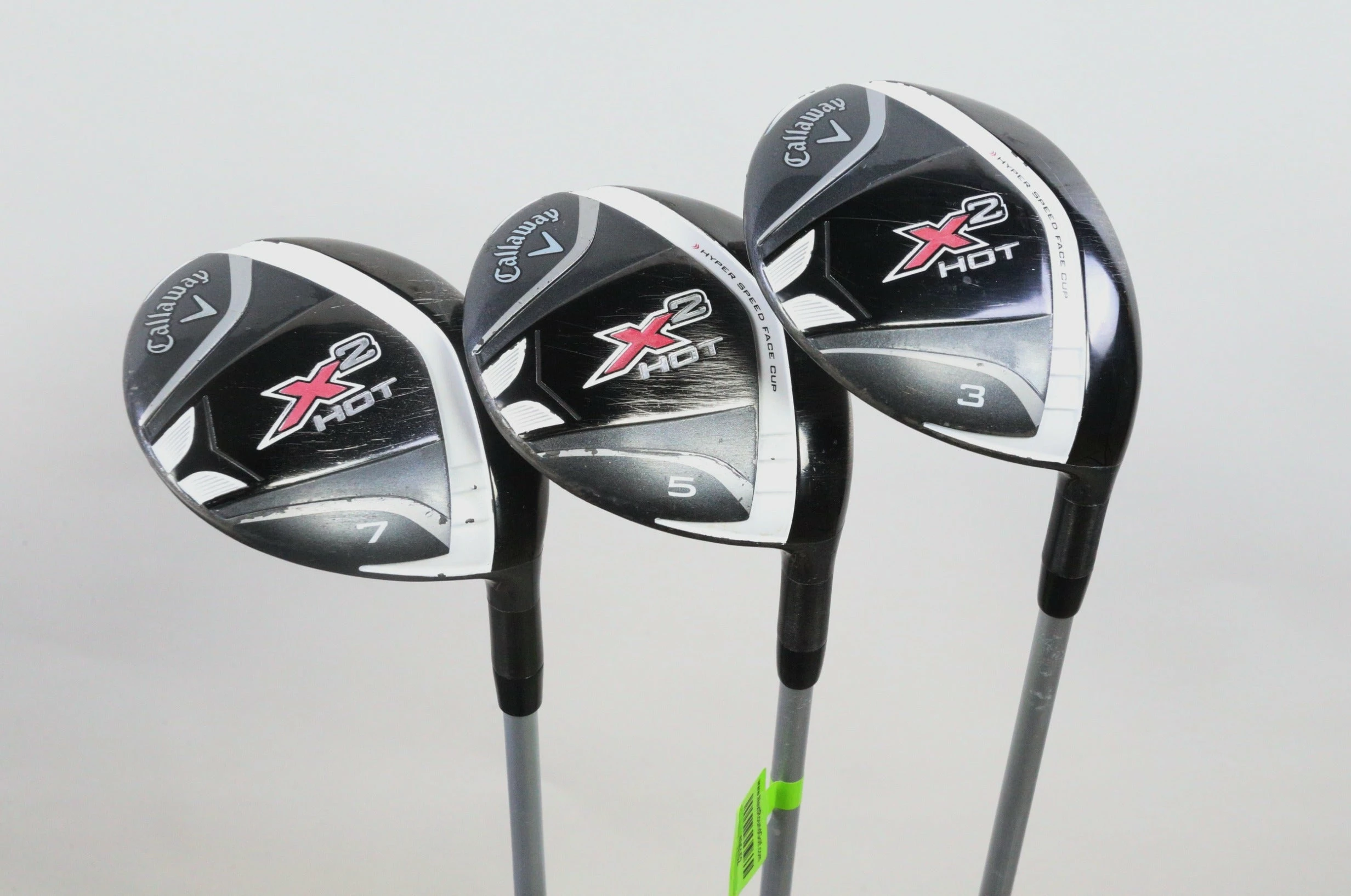 Callaway X2 Hot 3, 5, 7 Wood Set RH Graphite Shaft Ladies Flex