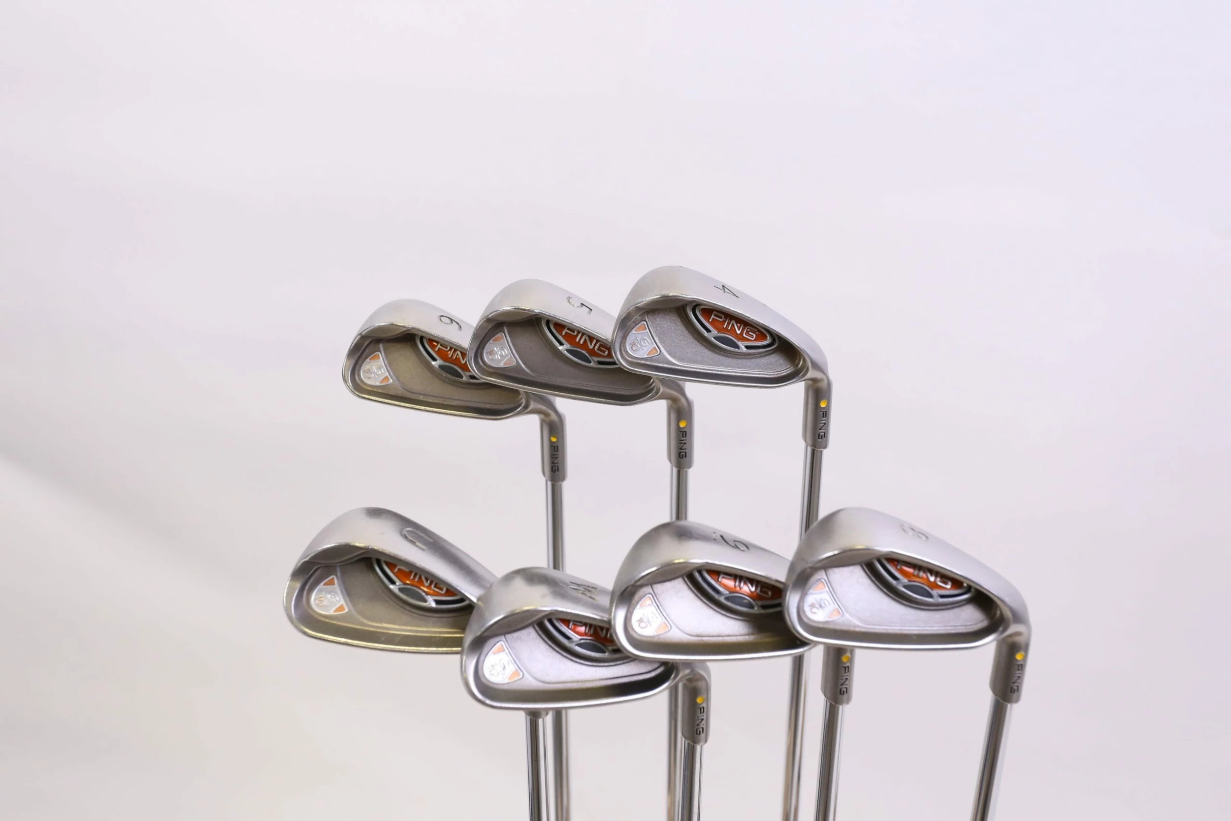 Ping G10 4-6, 8-PW-GW Iron Set RH Yellow Dot Steel Ping AWT Shaft Regular