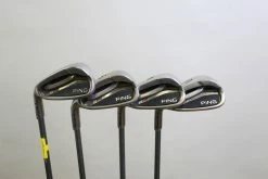 LEFTY Ping G25 8-GW Iron Set +0.25 In EX5 Graphite Shafts Seniors Flex
