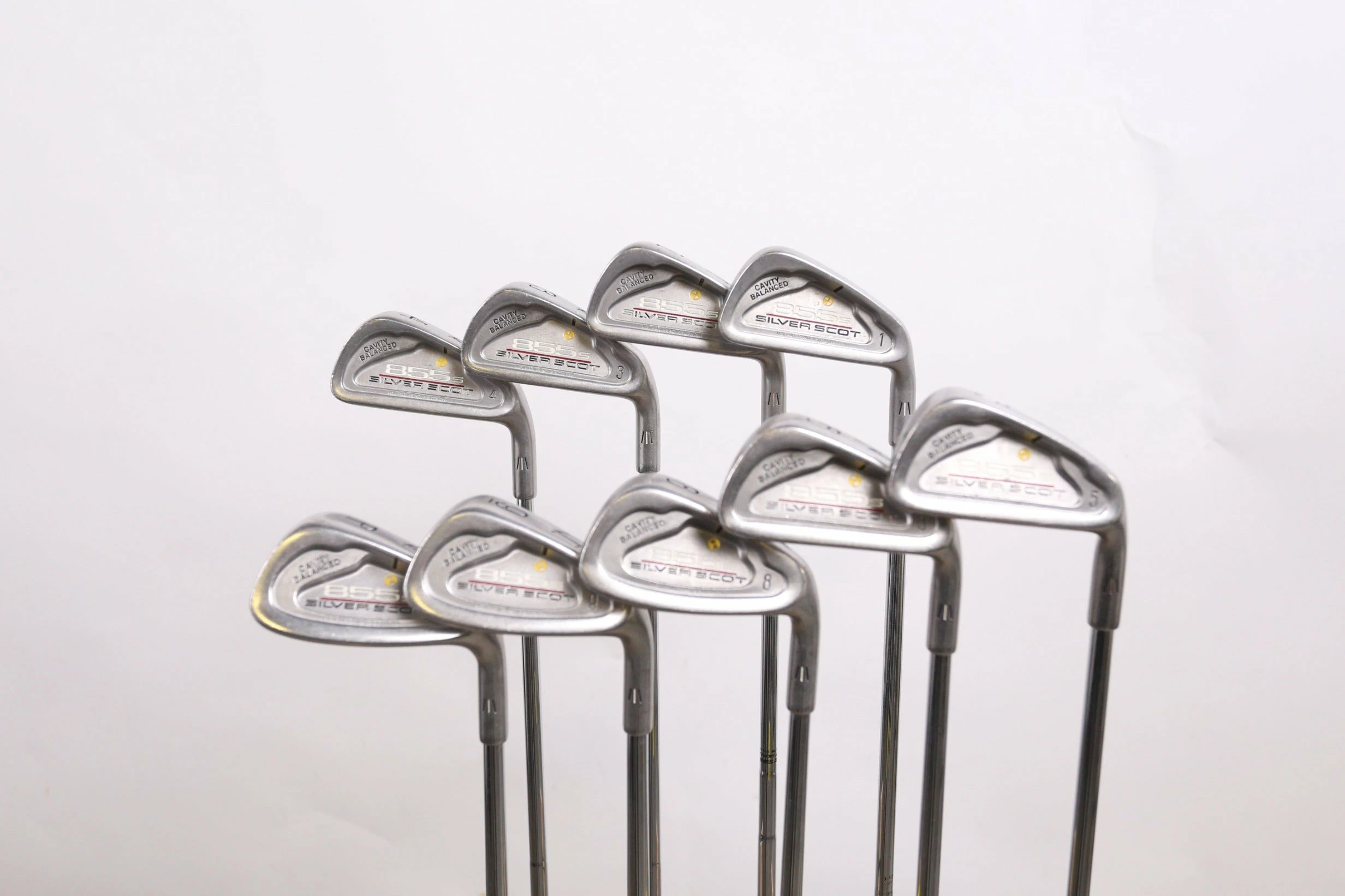 Tommy Armour 855s SILVER SCOT 1-6, 8-PW Iron Set RH Steel Stiff Flex