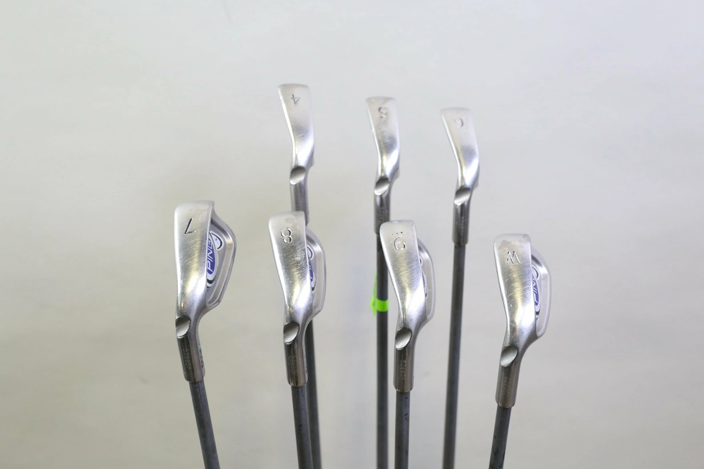 LEFTY Ping I5 4-9, PW Iron Set Green Dot Graphite Shaft Stiff Flex - Image 4