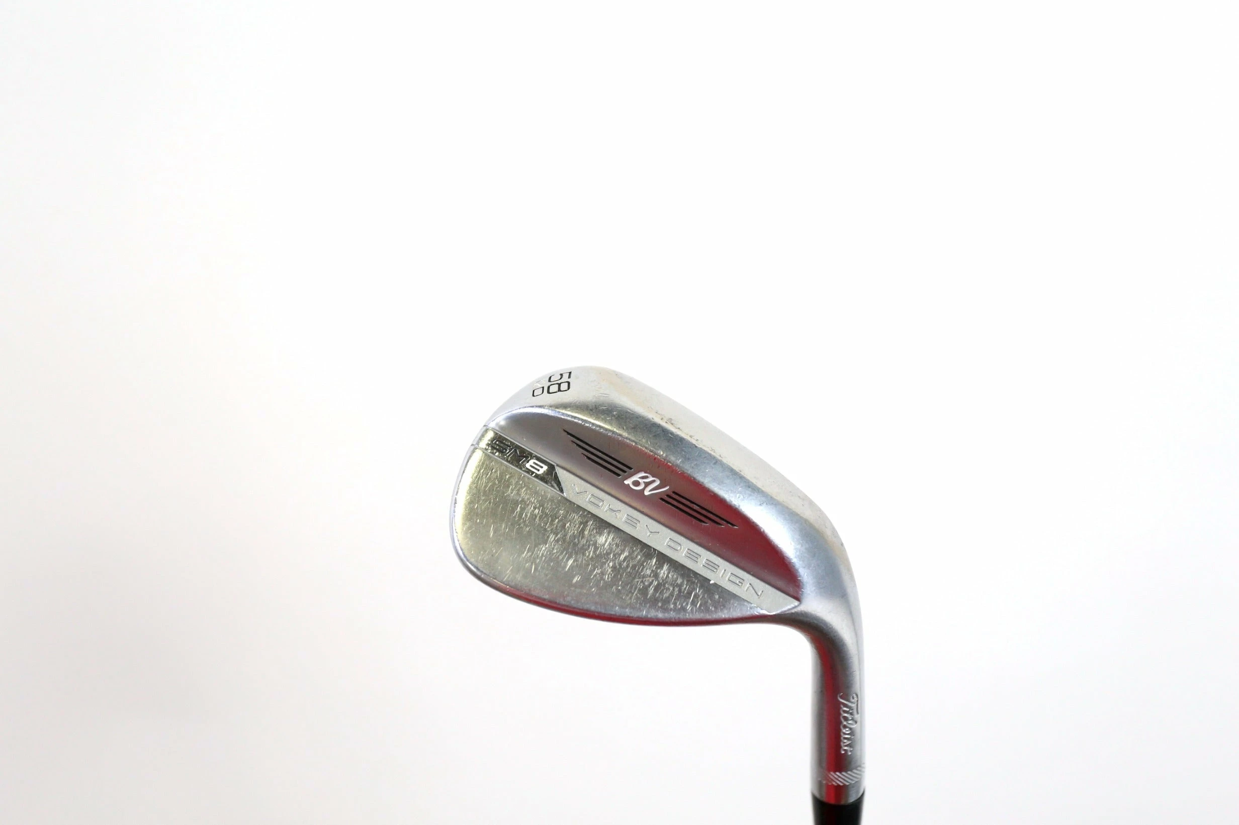 Titleist Vokey SM8 Tour Chrome D Grind 58* Wedge RH 35 In 12* Steel Wedge Flex