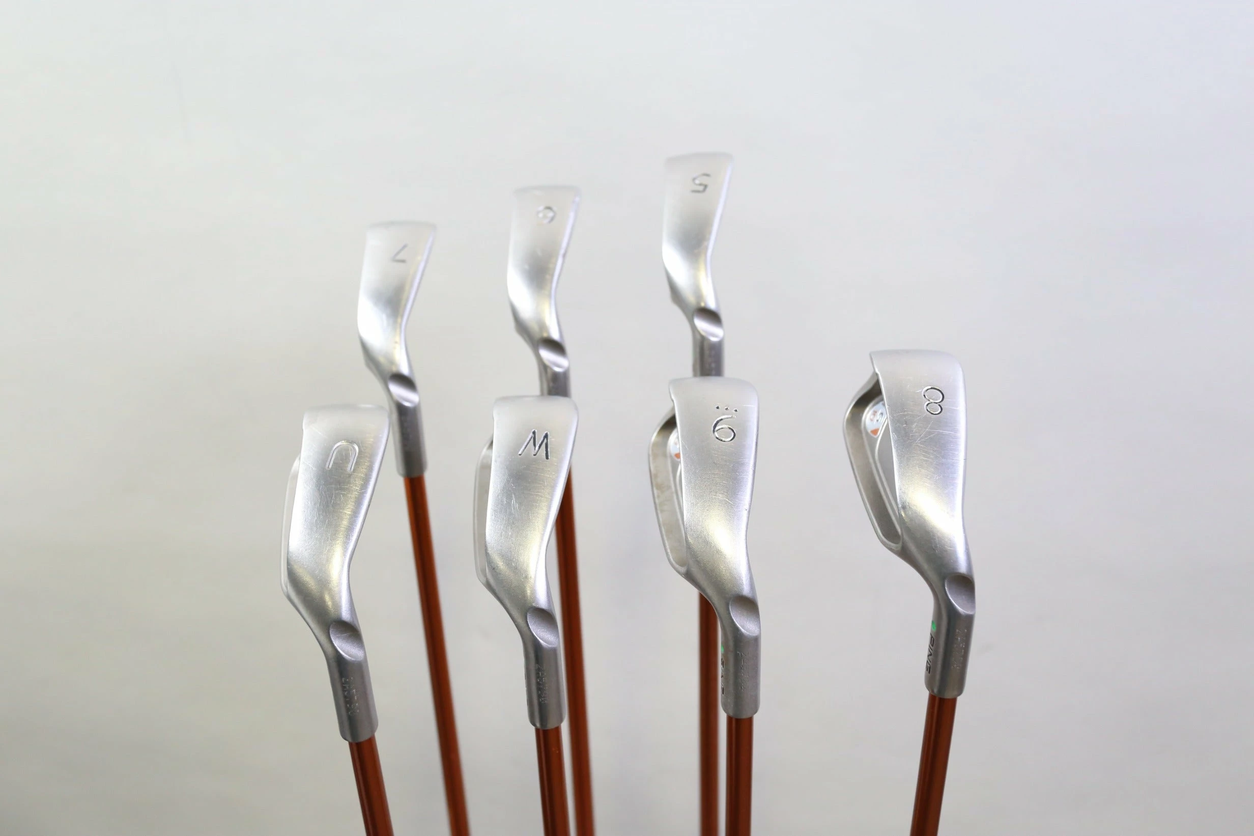 Ping G10 5-9, PW, UW Green Dot Iron Set RH Ping TFC 129 Shafts Stiff Flex - Image 4