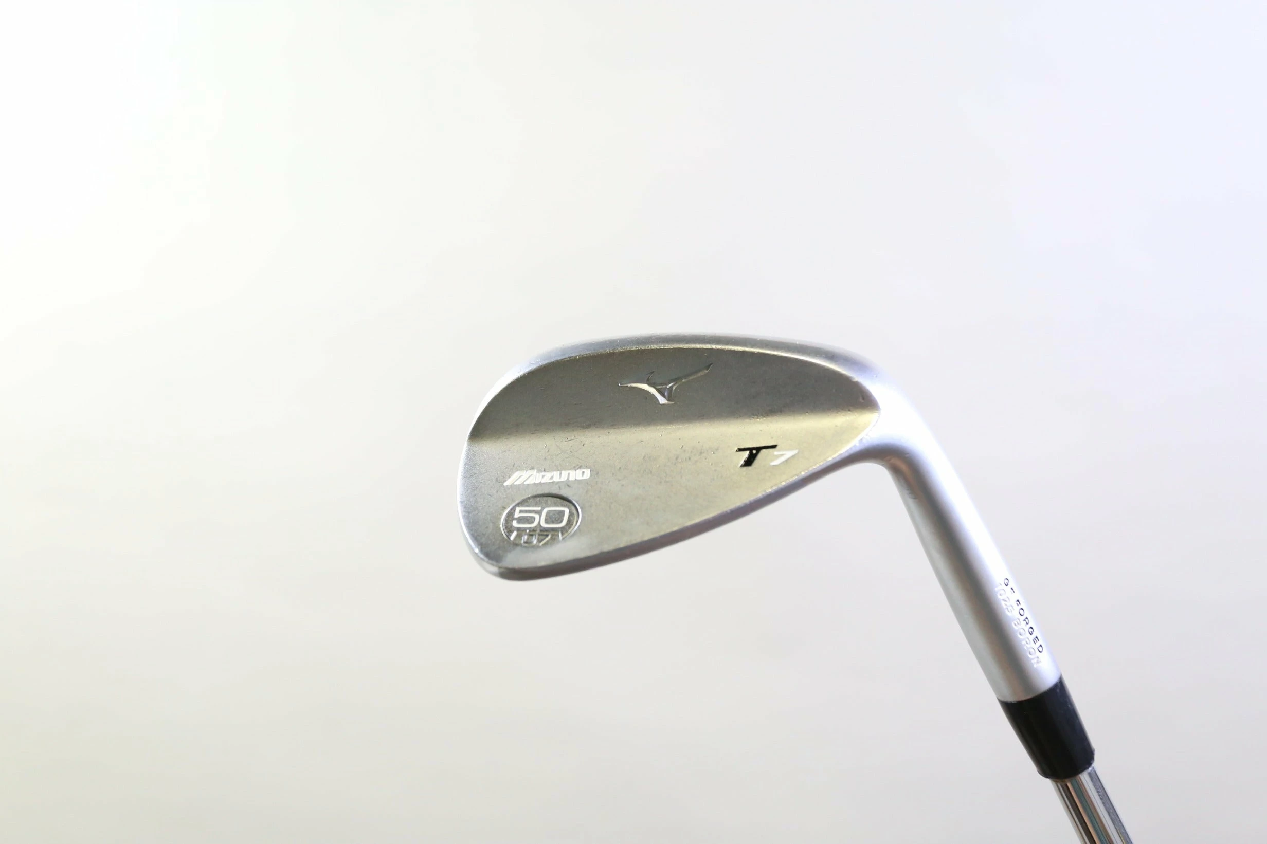 Mizuno T7 White Satin 50* Wedge RH 35 In 7* Mizuno Steel Shaft Stiff Flex