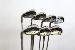 LEFTY Ping Karsten Yellow Dot 5-PW-UW Iron Set -0.5 In Ping CFS Steel Regular