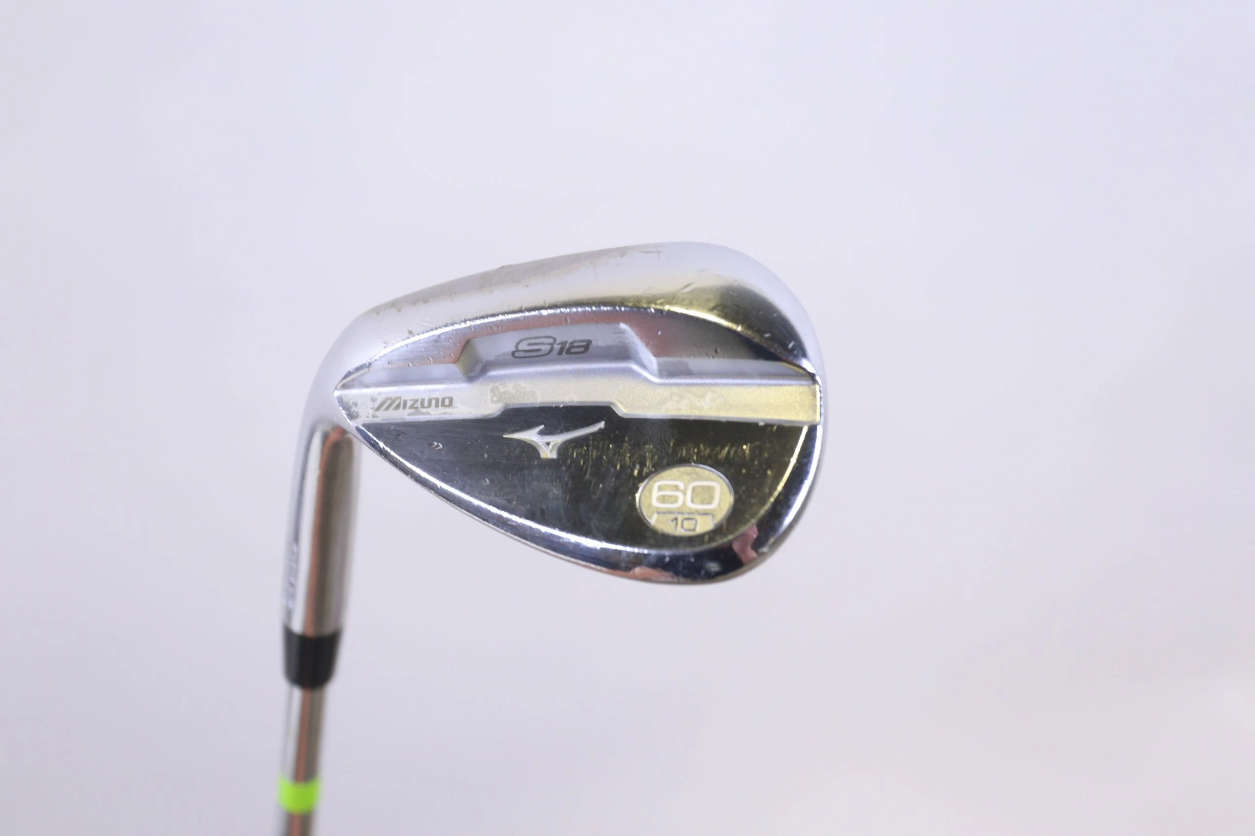 LEFTY Mizuno S18 White Satin 60* Wedge 35.5 In Project X Steel Stiff Flex
