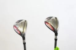 TaylorMade AeroBurner Black Rescue 4, 5 Hybrid Set RH REAX Graphite Seniors Flex