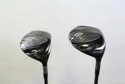 Cleveland CG Black 3, 5 Wood Set RH C. Kua Graphite Shafts Seniors Flex