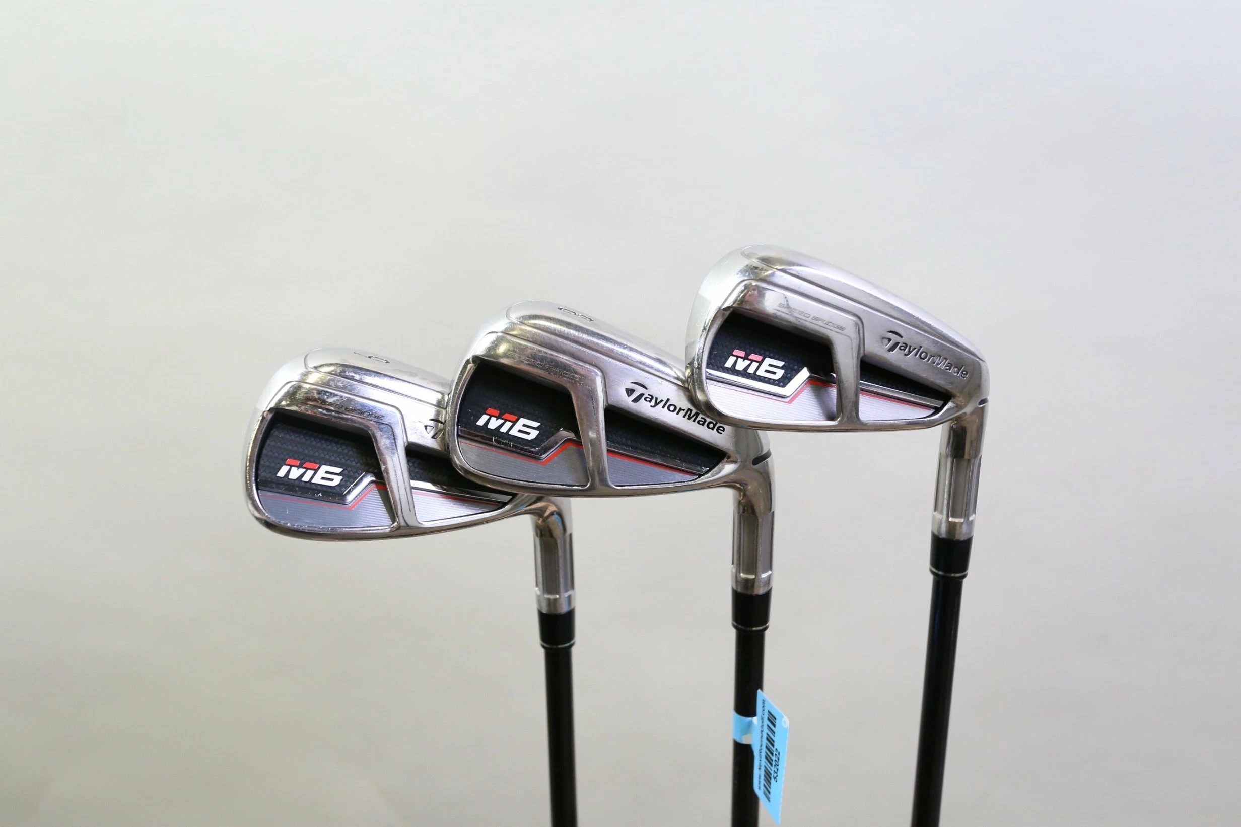 TaylorMade M6 7-9 Iron Set RH -0.25 In Atmos Graphite Shafts Seniors Flex