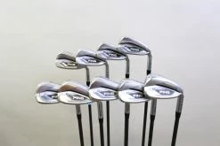 Ping G425 5-9, PW, UW, SW, LW Green Dot Iron Set RH Ping AWT 2.0 Shafts Stiff