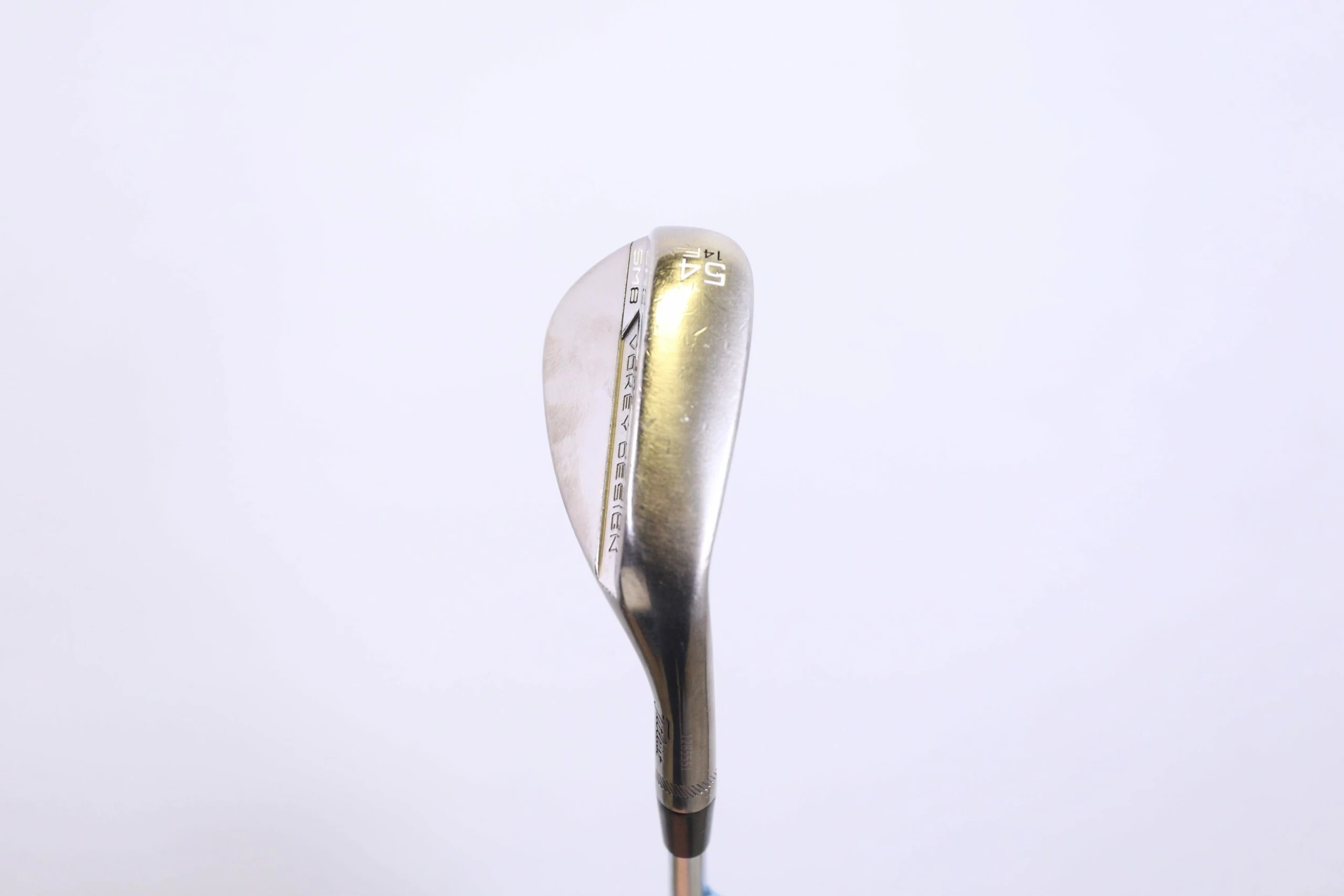 Titleist Vokey SM8 Brushed Steel F Grind 54* Wedge RH 35.25 In 14* Wedge Flex - Image 5