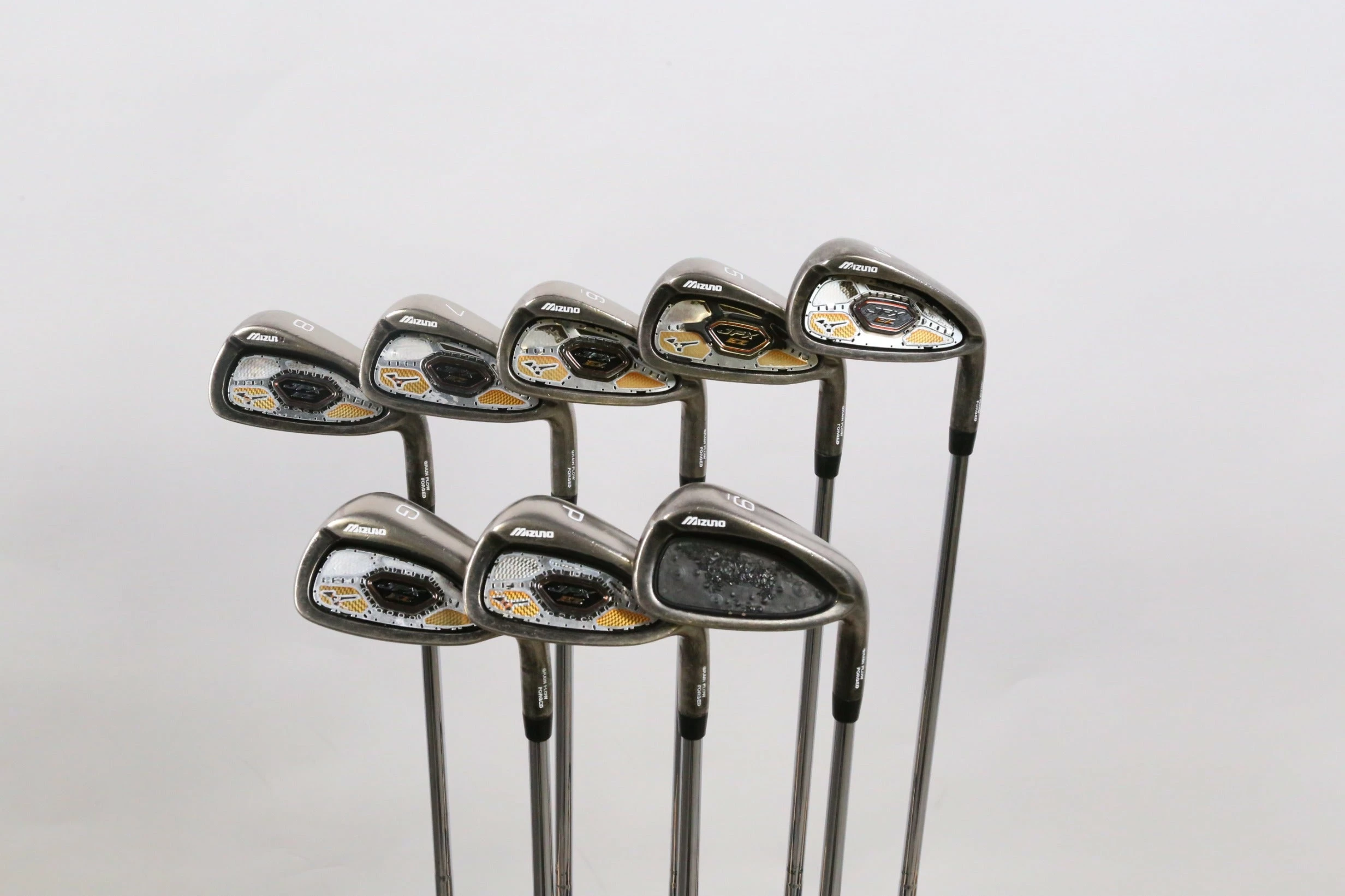 Mizuno JPX-EZ Forged 2013 4-PW, GW Iron Set RH +0.25 In Steel Shaft Stiff Flex
