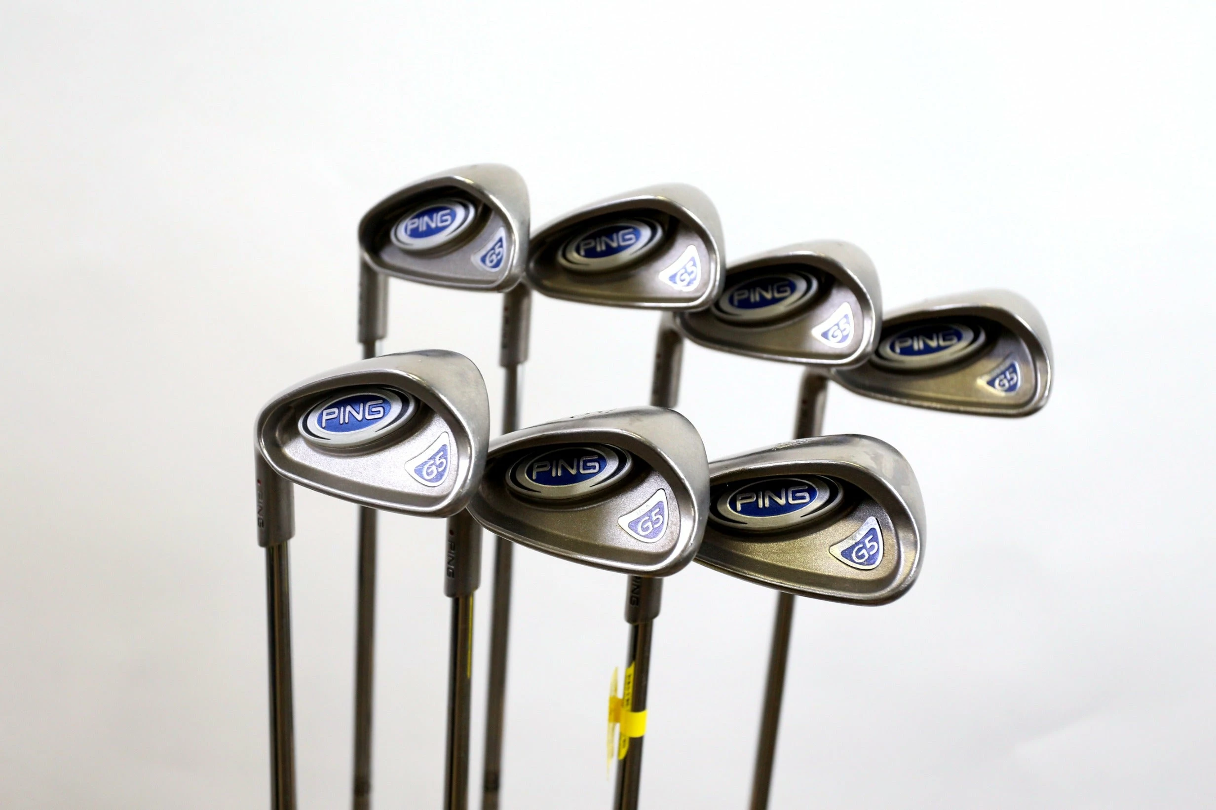 LEFTY Ping G5 Maroon Dot 4-PW Iron Set +0.5 In Ping Steel Shaft Regular Flex - Image 2