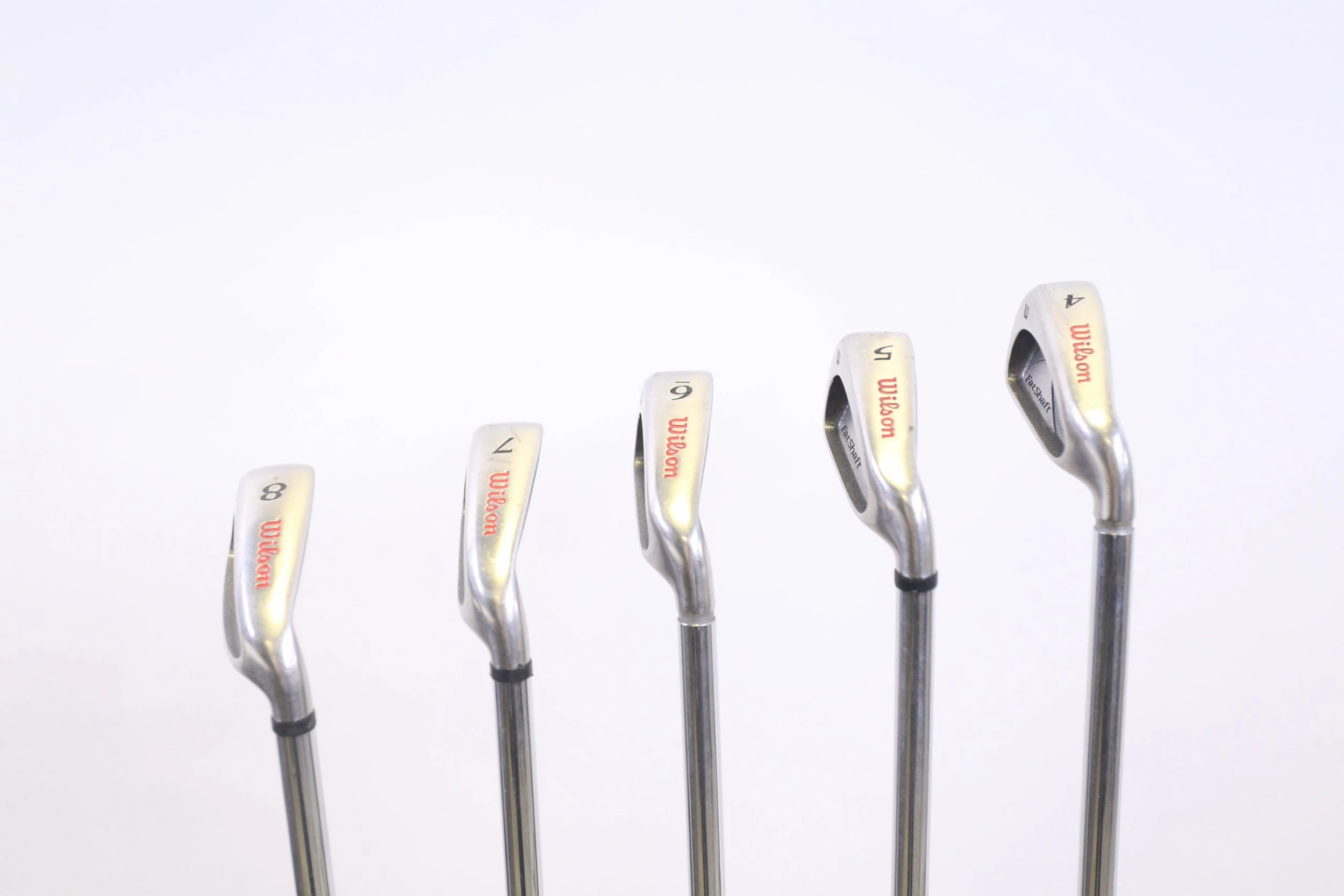 Wilson FATSHAFT II 4-8 Iron Set RH Wilson Fat Shaft Steel Shafts Stiff Flex - Image 4