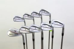 Nike Victory Red Forged Split Cavity 3-PW-SW Iron Set RH +0.25 In Steel Stiff