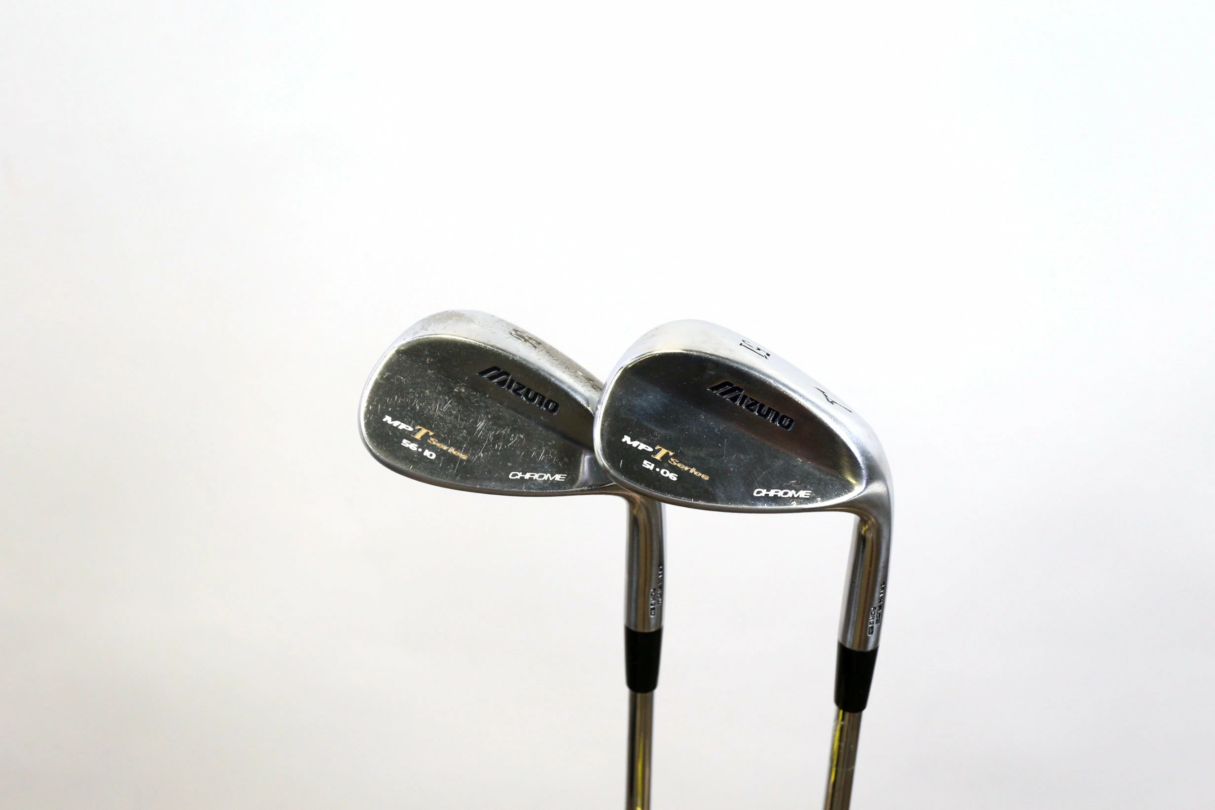 Mizuno MP-T Chrome 51*, 56* Wedge Set RH Rifle 5.5 Steel Shaft Regular Plus