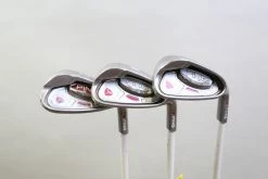 Ping Faith 9, PW, SW Red Dot Iron Set RH Ping ULT 200 Shafts Ladies Flex