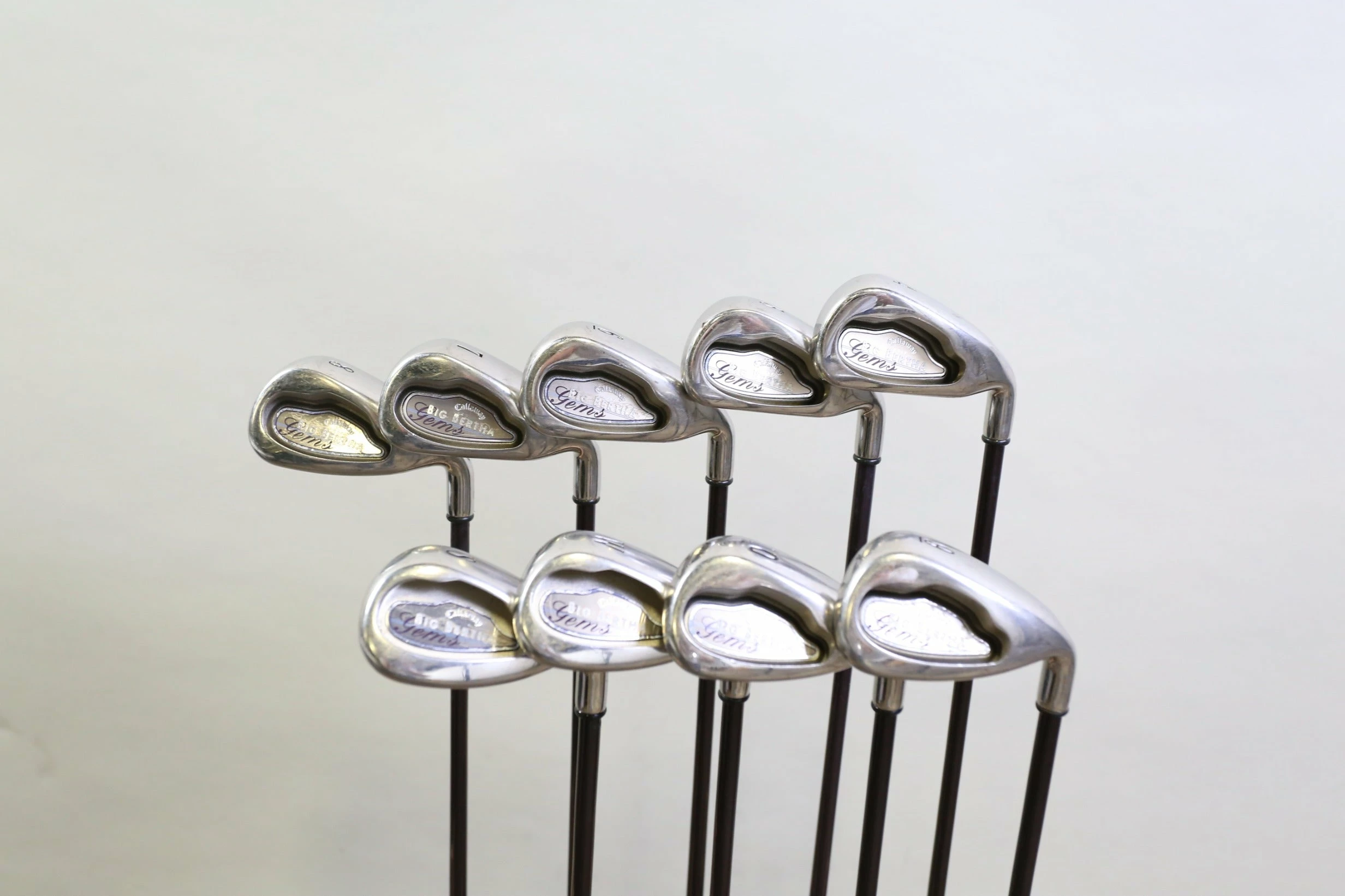 Callaway Big Bertha Gems 4-10, PW, SW Iron Set RH -0.5 In Graphite Ladies