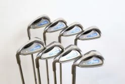 LEFTY Ping G2 3-PW Iron Set White Dot Steel Shafts Regular Flex