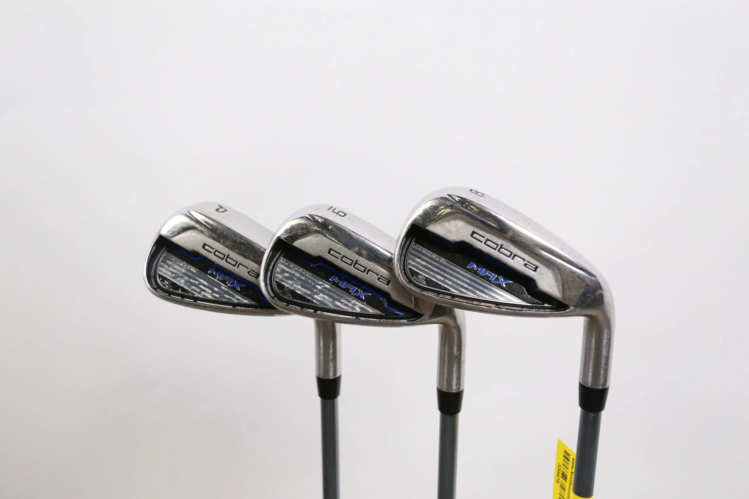 Cobra Max 8-PW Iron Set RH +1 In White Tie X4 Graphite Shafts Lite Flex