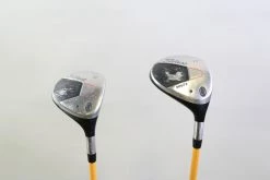 Titleist 906F2 3, 5 Wood Set RH ProForce Gold Graphite Shafts Stiff Flex